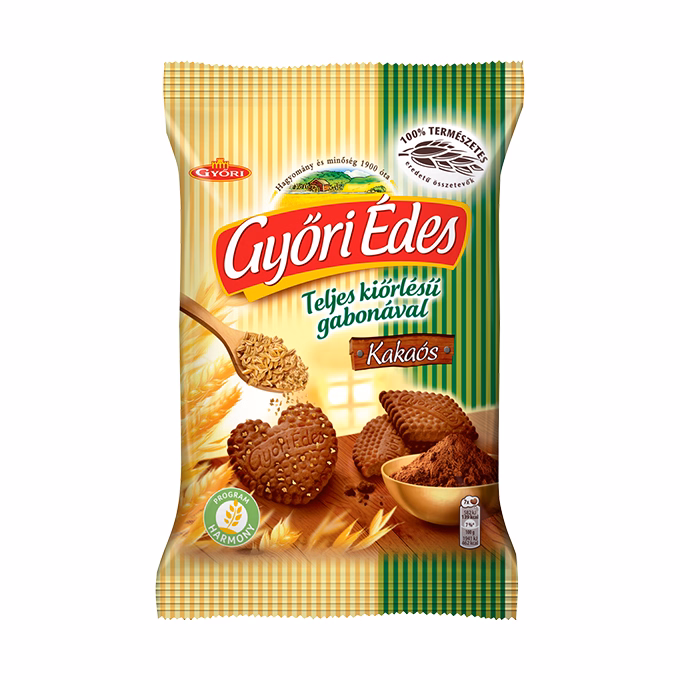 Keksz GYŐRI Édes teljes kiőrlésű kakaós 150 g