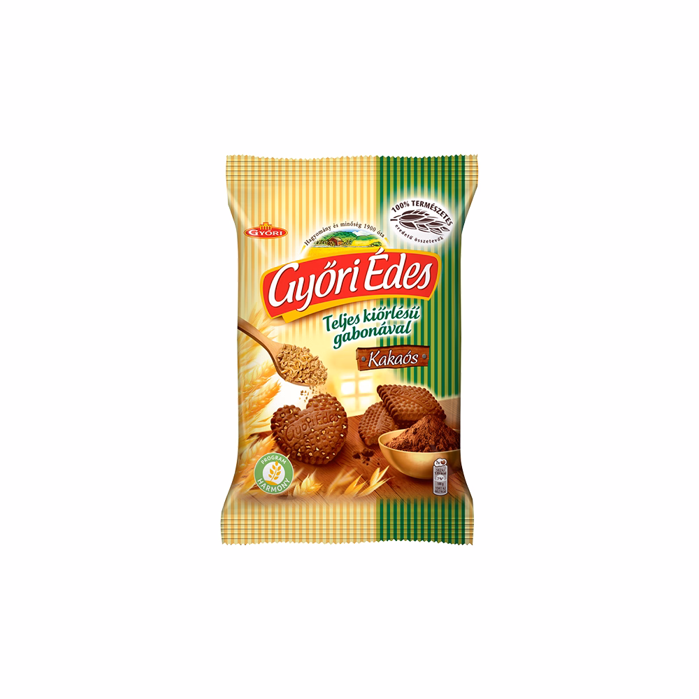 Keksz GYŐRI Édes teljes kiőrlésű kakaós 150 g