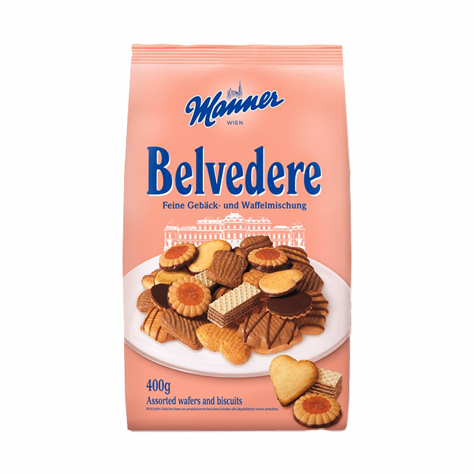 Keksz MANNER belvedere mix 400 g Keksz MANNER belvedere mix 400 g