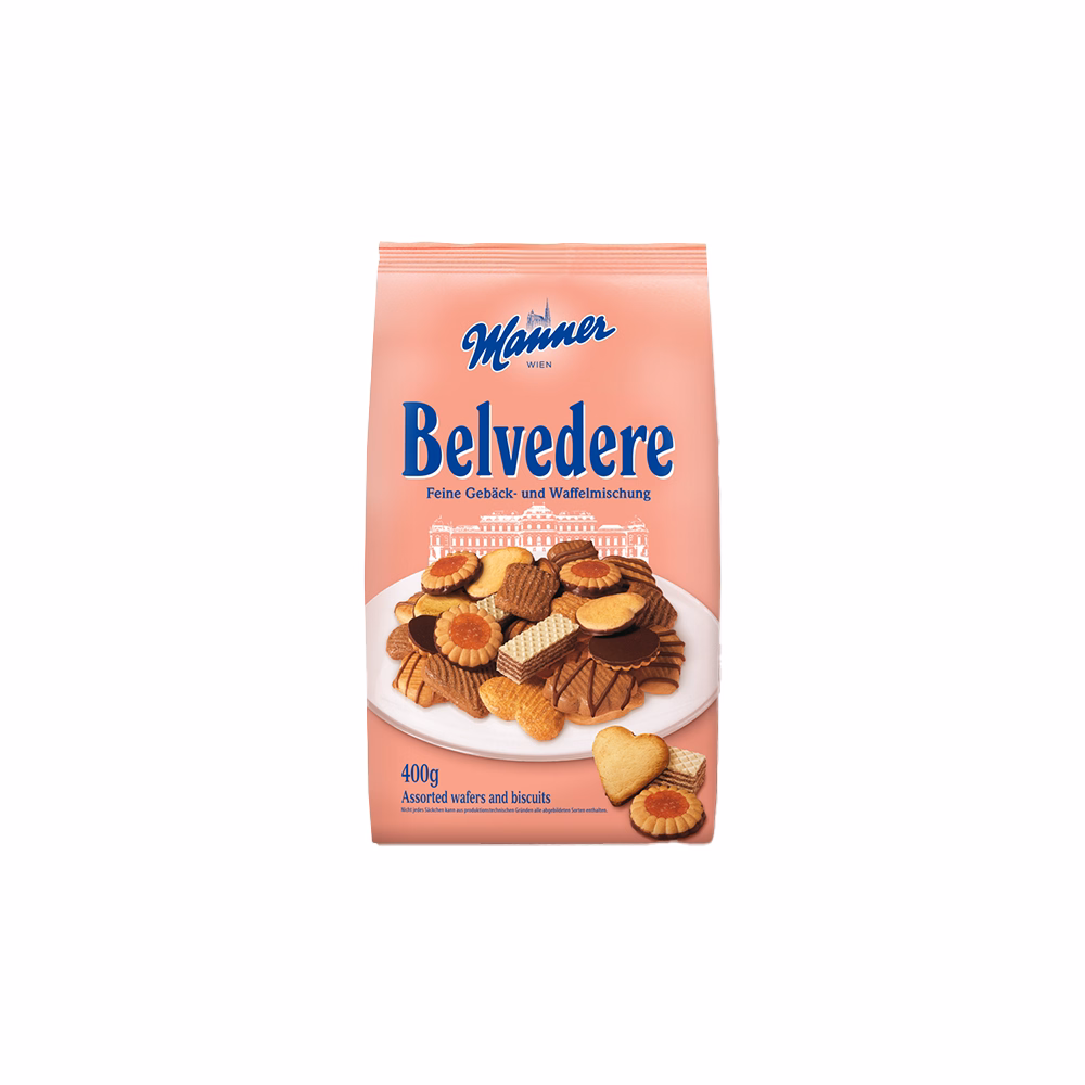 Keksz MANNER belvedere mix 400 g Keksz MANNER belvedere mix 400 g