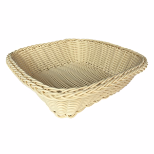 Kenyérkosár négyszögletes műanyag 23 cm