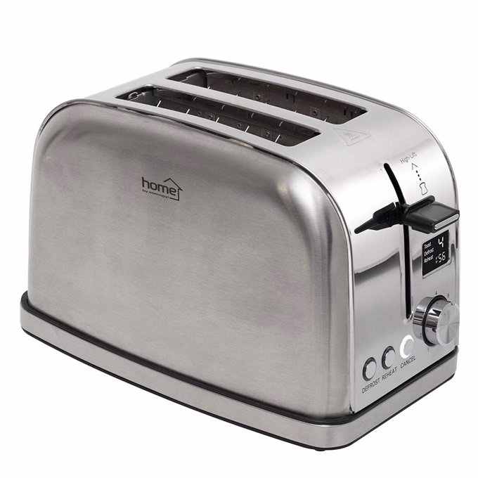 Kenyérpirító HOME HGKP22LCD 2 nyílás LCD INOX