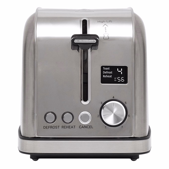 Kenyérpirító HOME HGKP22LCD 2 nyílás LCD INOX