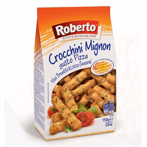 Kenyérrudacska ROBERTO mini crocchini pizzás 150 g