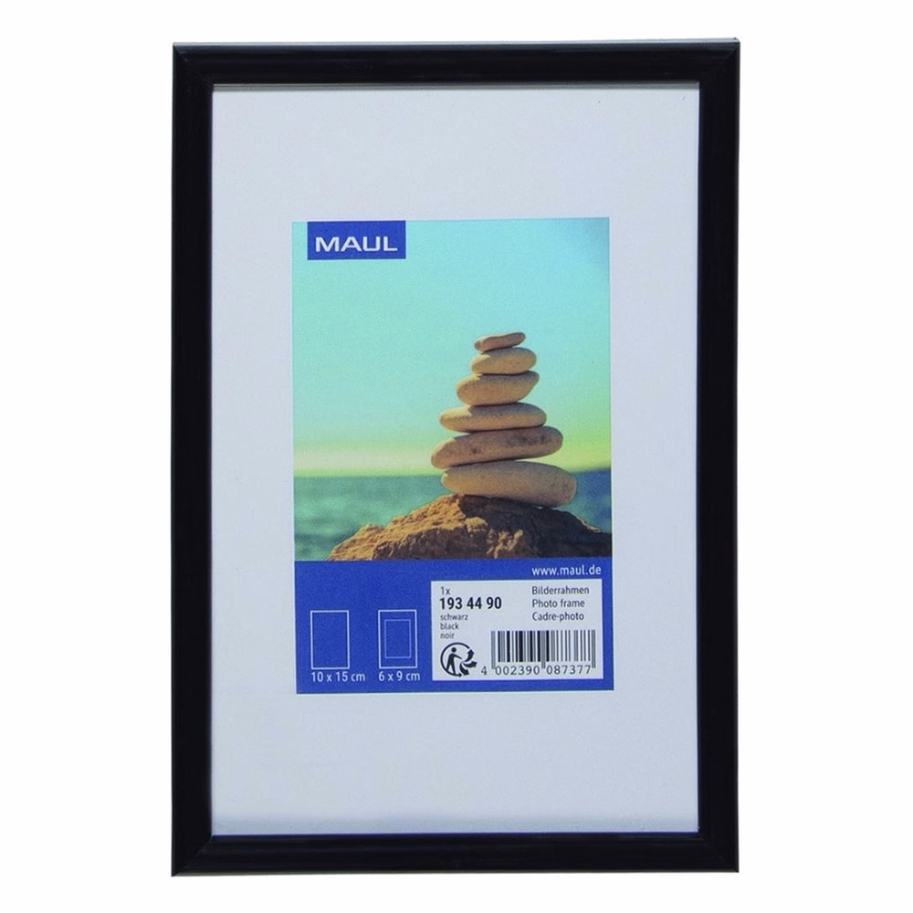 Képkeret MAUL műanyag 10x15cm fekete