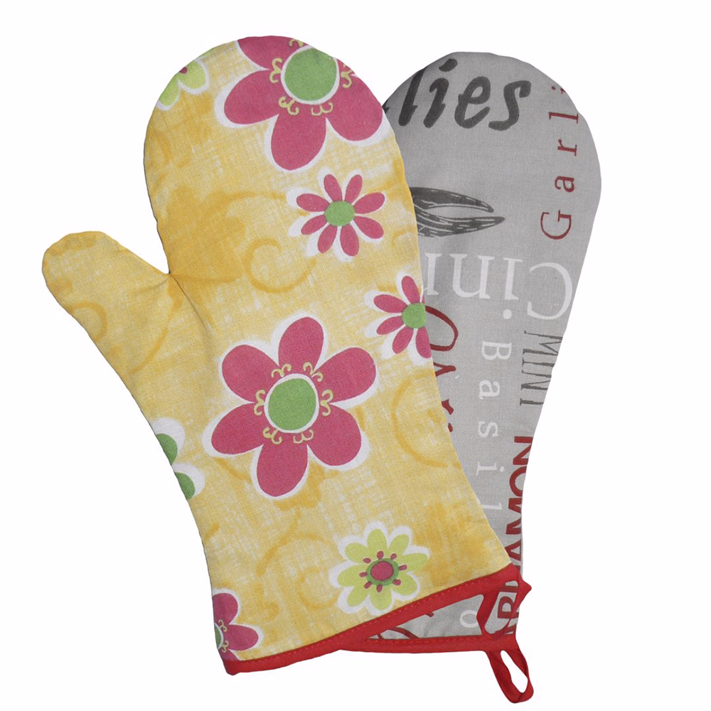 Kesztyű konyhai hőálló mintás 26 cm