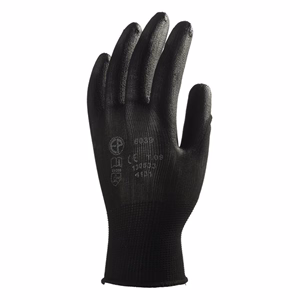 Kesztyű mártott COVERGUARD poliészter PU tenyérrel fekete 10-es 2 darab/pár Kesztyű mártott COVERGUARD poliészter PU tenyérrel fekete 10-es 2 darab/pár