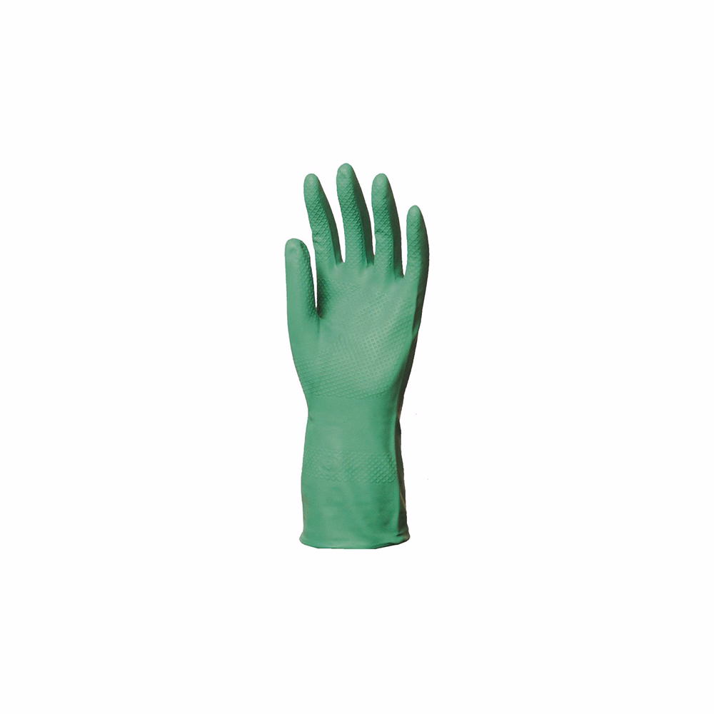 Kesztyű vegyszerálló COVERGUARD nitril érdes zöld 7-es 2 darab/pár