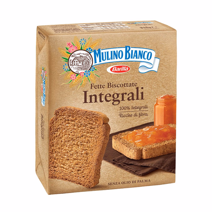 Kétszersült MULINO BIANCO teljes kiörlésű 315 g