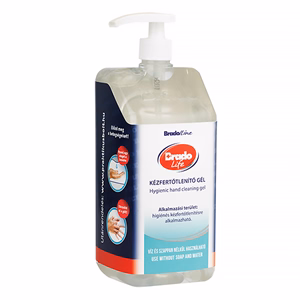 Kézfertőtlenítő gél BRADOLIFE pumpás 1,5 liter