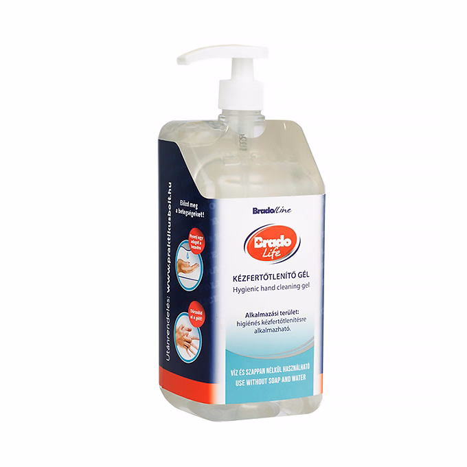 Kézfertőtlenítő gél BRADOLIFE pumpás 1,5 liter