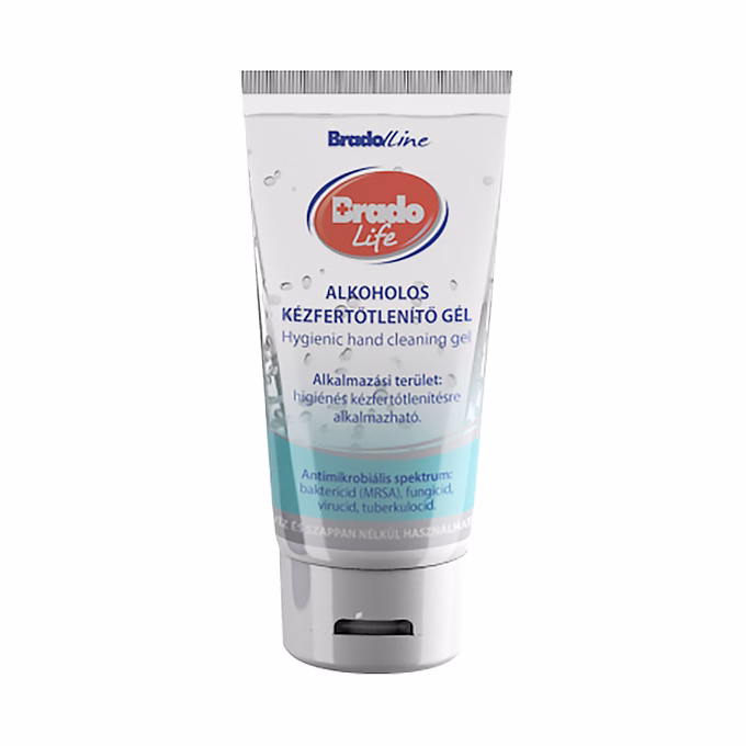Kézfertőtlenítő gél BRADOLIFE tubusos 100ml