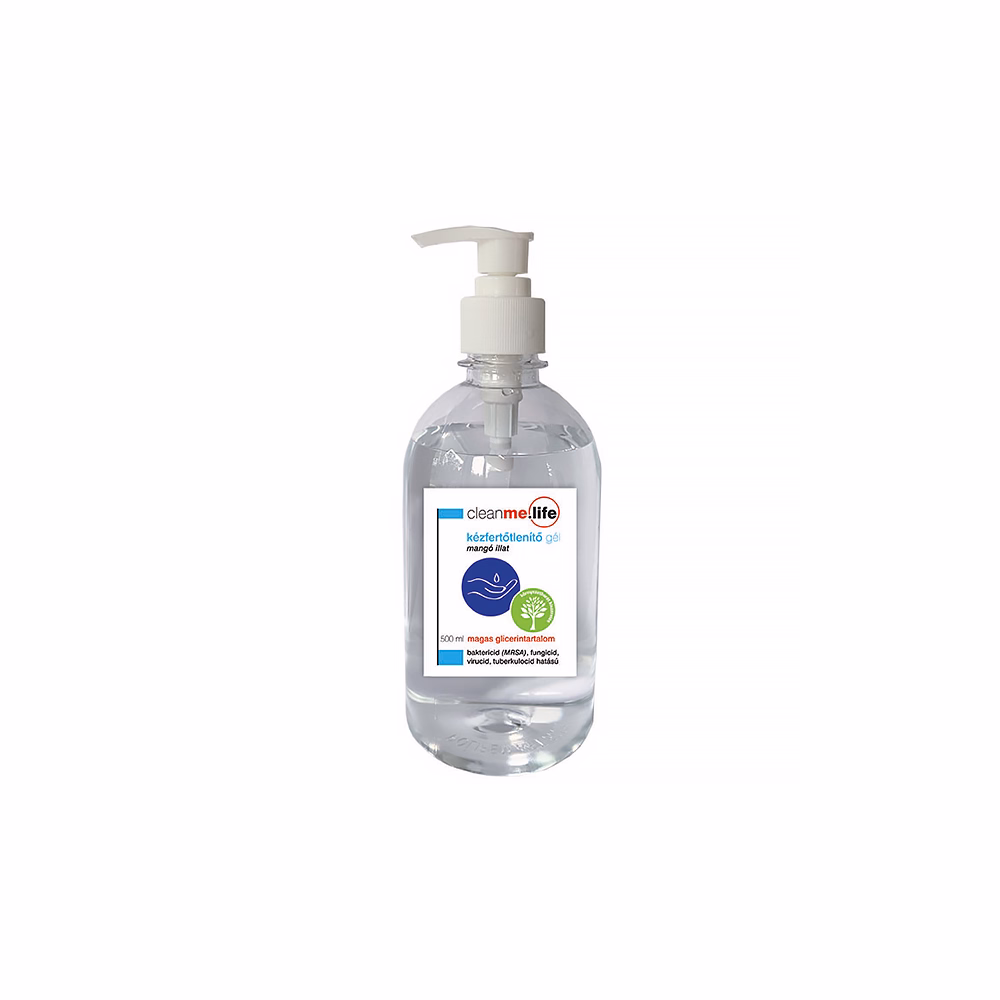 Kézfertőtlenítő gél CLEANME.LIFE pumpás mangó 500 ml
