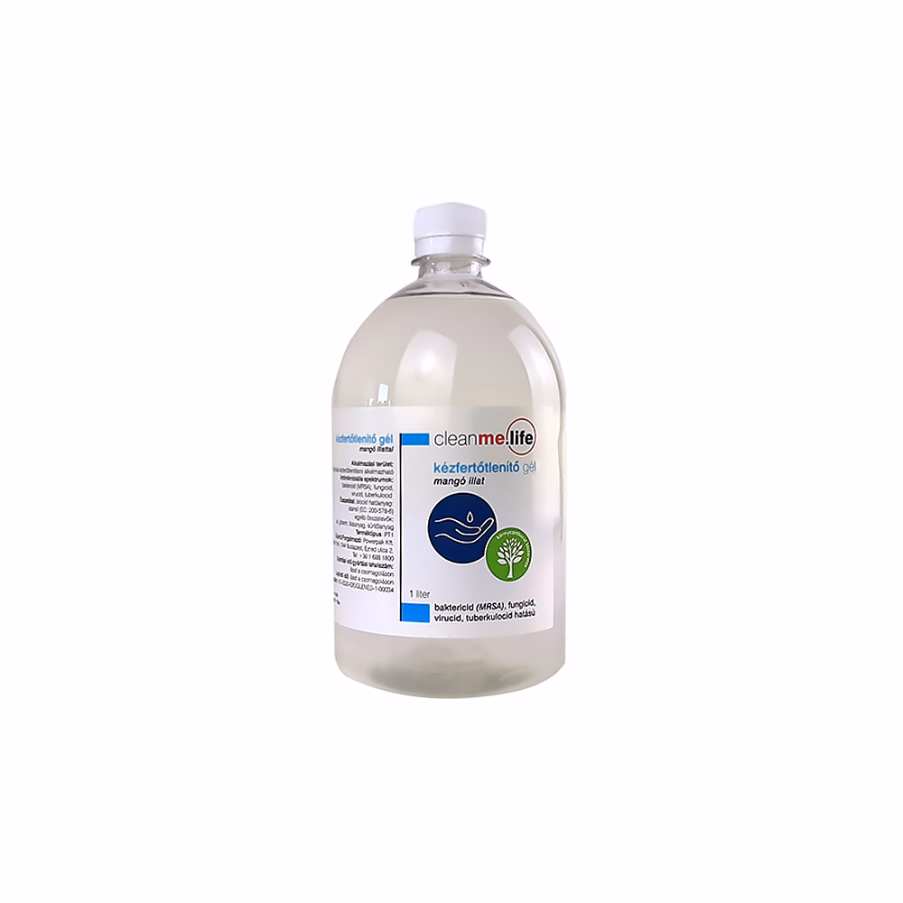 Kézfertőtlenítő gél utántöltő CLEANME.LIFE mangó 1 liter