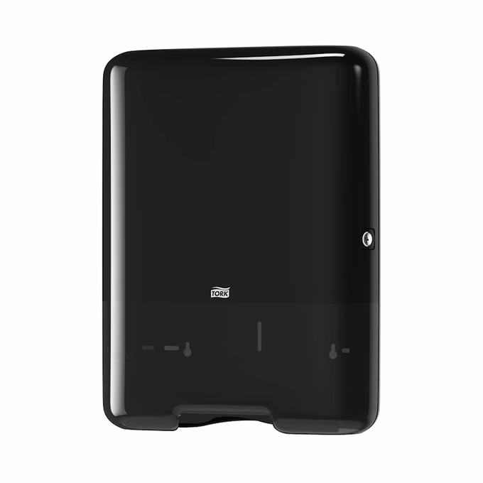 Kéztörlő adagoló hajtogatott TORK Singlefold ("Z","C") Elevation H3 fekete