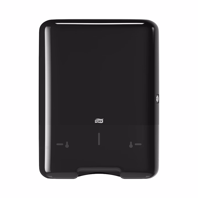 Kéztörlő adagoló hajtogatott TORK Singlefold ("Z","C") Elevation H3 fekete