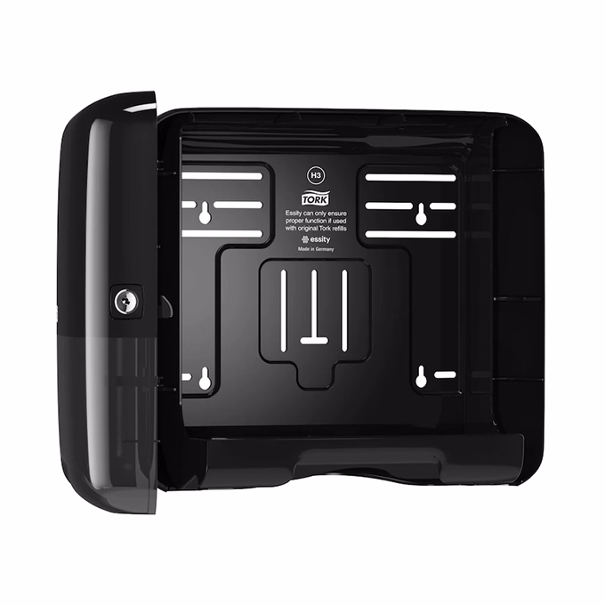 Kéztörlő adagoló hajtogatott TORK Singlefold (Z és C) Elevation mini H3 fekete