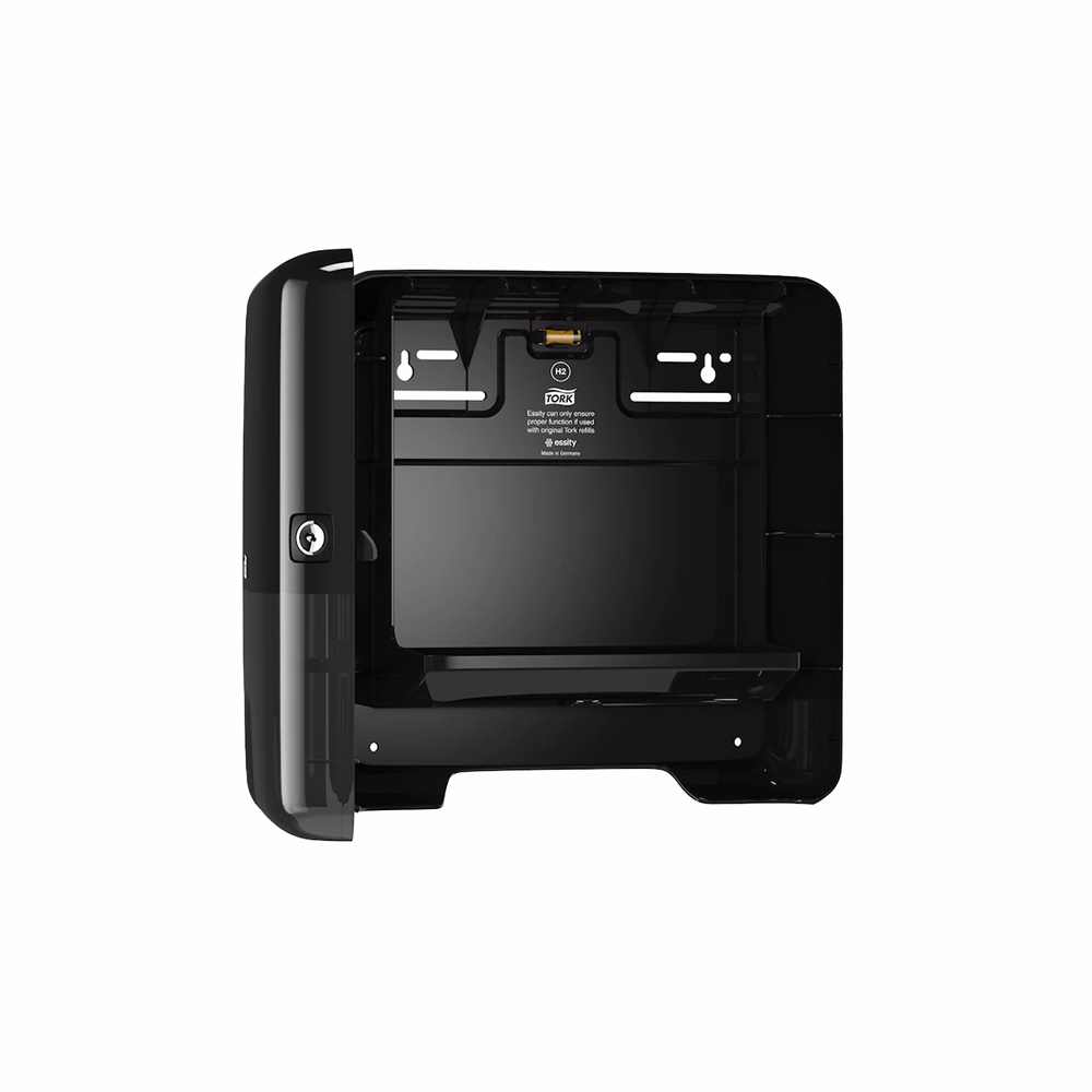 Kéztörlő adagoló hajtogatott TORK Xpress Multifold Elevation mini Interfold H2 fekete