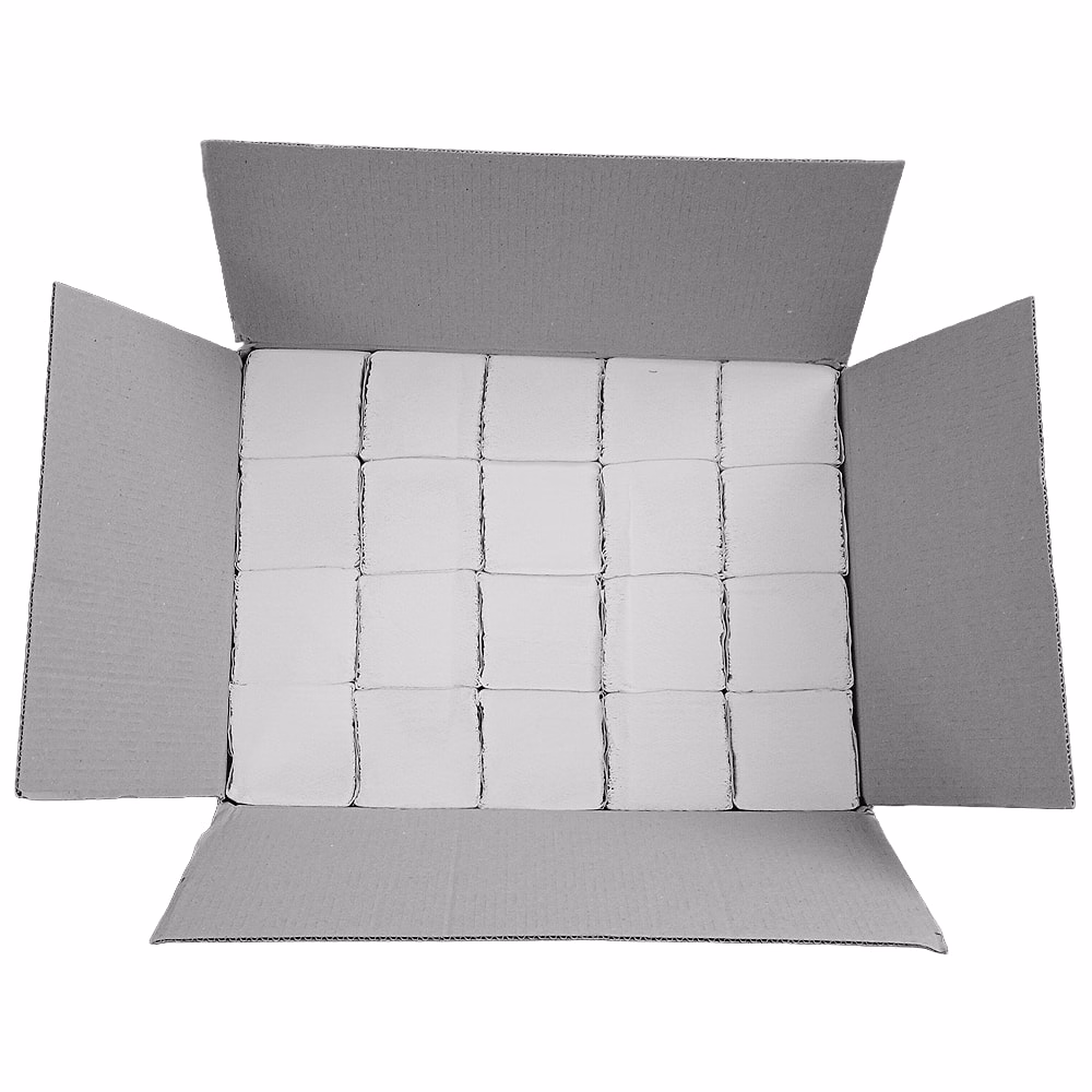 Kéztörlő hajtogatott VECTRALINE ("Z/V") 23x21 cm 2 rétegű 150 lap 100% cellulóz fehér 20 csomag/doboz
