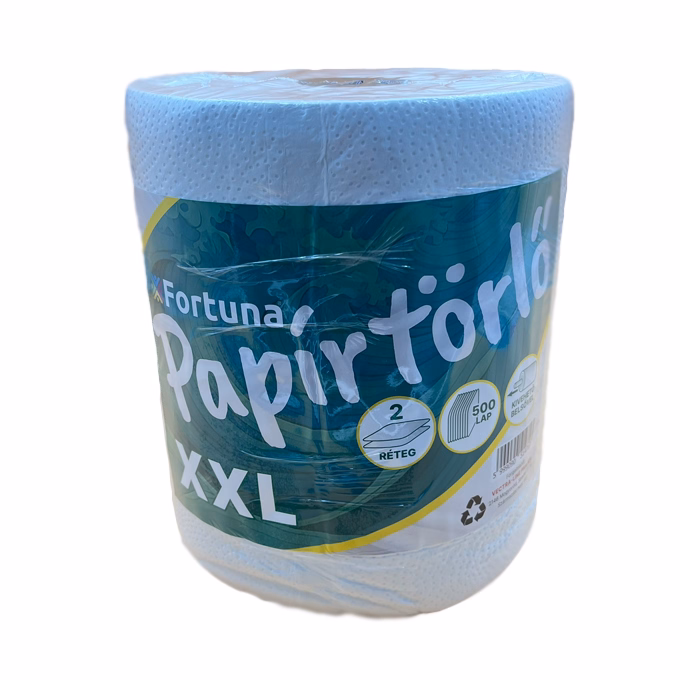 Kéztörlő tekercses FORTUNA XXL 500 lapos 1 tekercses 2 rétegű