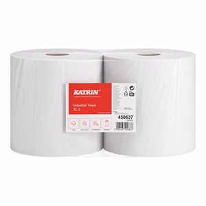 Kéztörlő tekercses KATRIN Industrial XL2 28 cm 1040 lap fehér 2 tekercses 2 rétegű