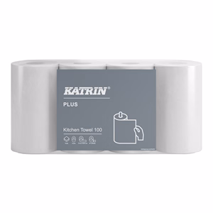 Kéztörlő tekercses KATRIN Plus Kitchen 11 cm 97 lap  4 tekercses 2 rétegű