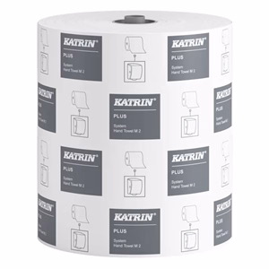 Kéztörlő tekercses KATRIN Plus System Towel 19 cm 150 m 2 rétegű fehér