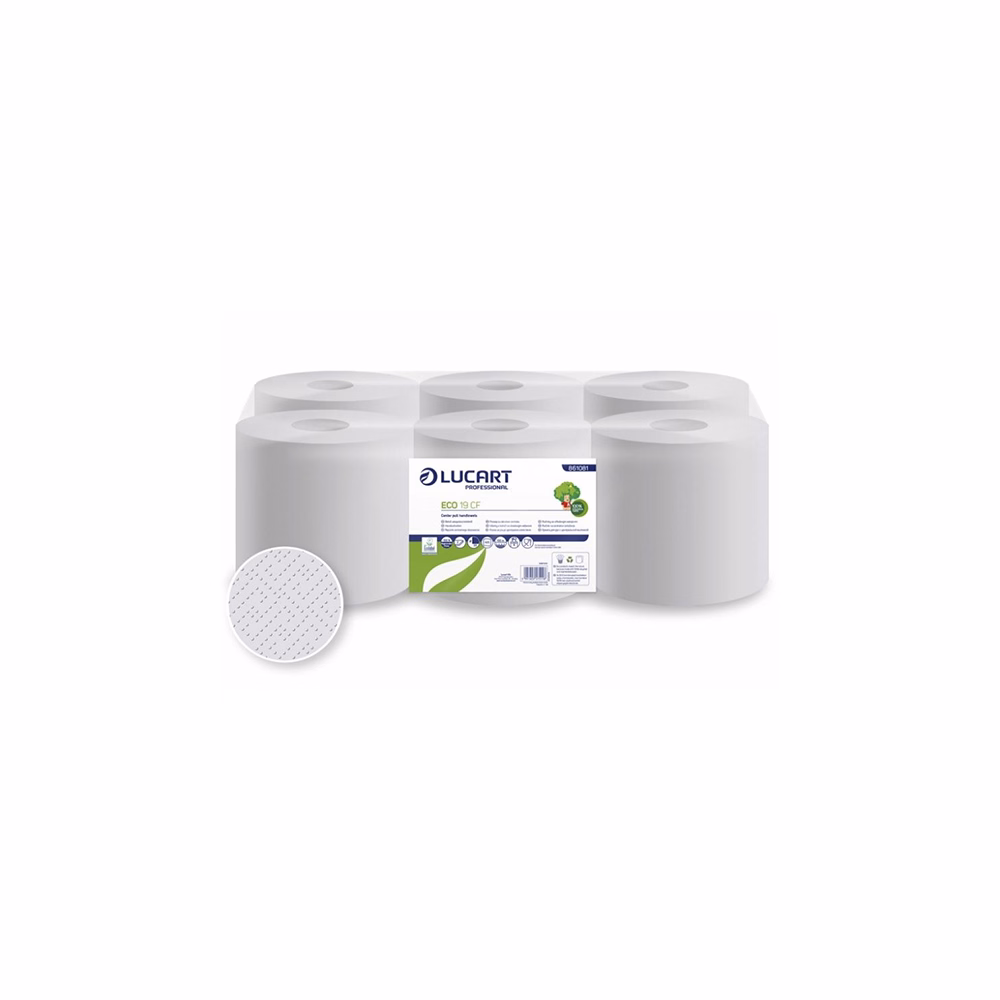 Kéztörlő tekercses LUCART Eco 19 CF 100 m törtfehér 2 rétegű