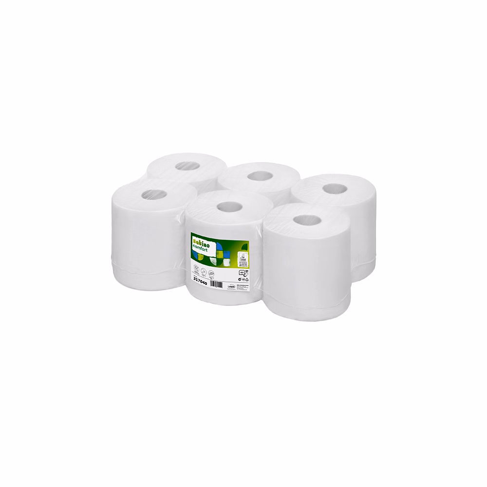 Kéztörlő tekercses SATINO Comfort belsőmagos 20cm 300 m 1 rétegű 6 tekercs/csom