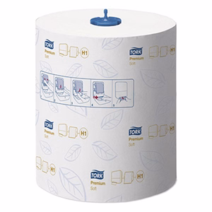 Kéztörlő tekercses TORK Matic Soft Prémium H1 fehér 2 rétegű