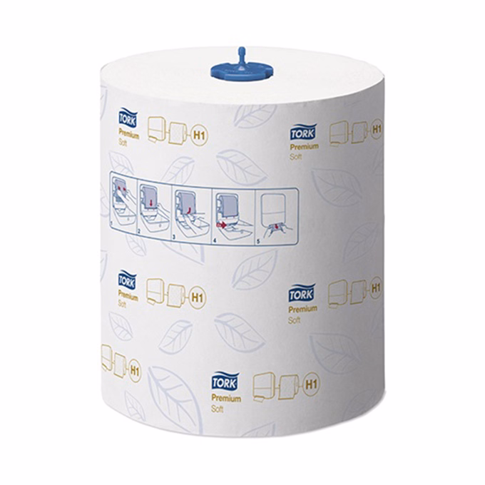 Kéztörlő tekercses TORK Matic Soft Prémium H1 fehér 2 rétegű