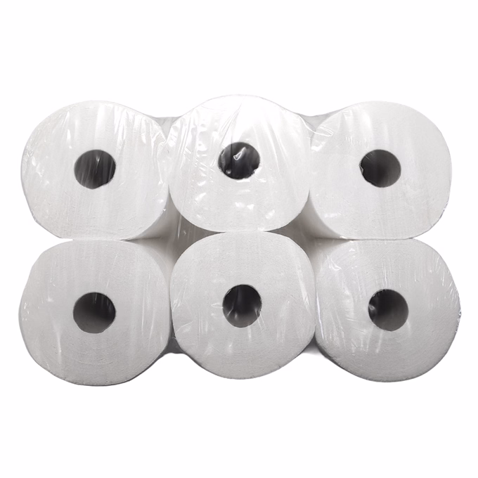 Kéztörlő tekercses VECTRALINE Standard maxi 19 cm 2 rétegű 80 m 400 lap 100% cellulóz hófehér 6 tekercs/csomag