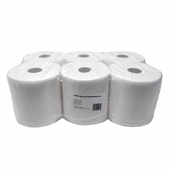Kéztörlő tekercses VECTRALINE Standard maxi 19 cm 2 rétegű 80 m 400 lap 100% cellulóz hófehér 6 tekercs/csomag