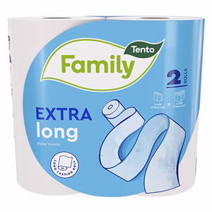 Kéztörlő tekercses háztartási TENTO Exlong 2 tekercses 2 rétegű