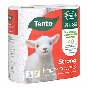 K&#233;zt&#246;rlő tekercses h&#225;ztart&#225;si TENTO Strong 2 tekercses 3 r&#233;tegű