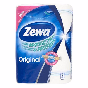 Kéztörlő tekercses háztartási ZEWA Wisch & Weg Original 2 tekercses 2 rétegű