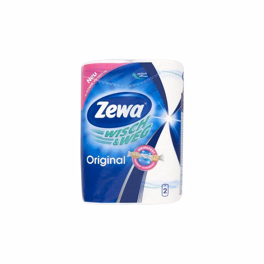 Kéztörlő tekercses háztartási ZEWA Wisch & Weg Original 2 tekercses 2 rétegű
