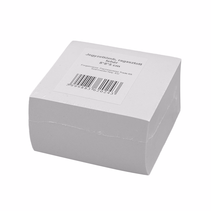 Kockatömb fehér FORTUNA 8x8x5 cm ragasztott famentes Kockatömb fehér FORTUNA 8x8x5 cm ragasztott famentes