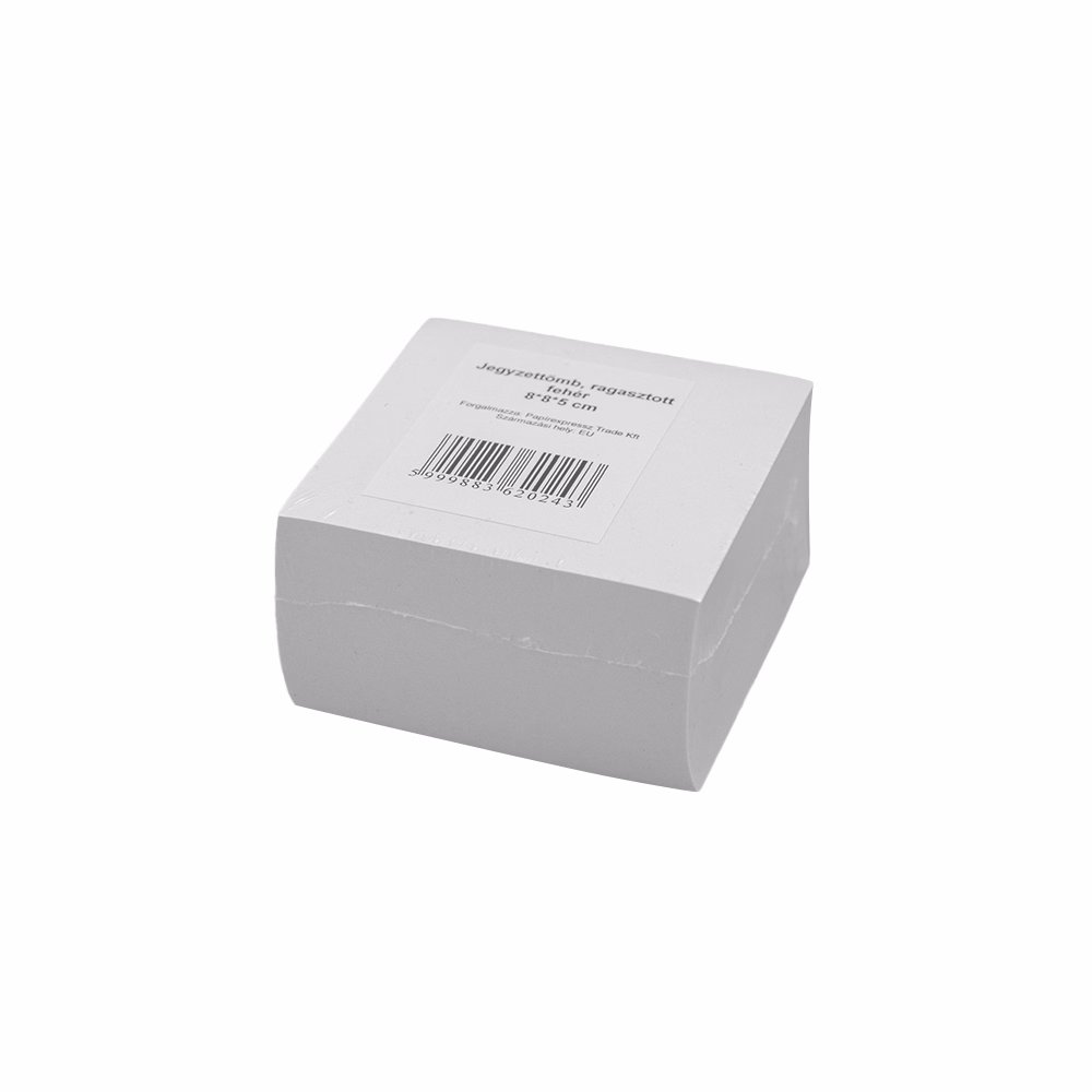 Kockatömb fehér FORTUNA 8x8x5 cm ragasztott famentes Kockatömb fehér FORTUNA 8x8x5 cm ragasztott famentes