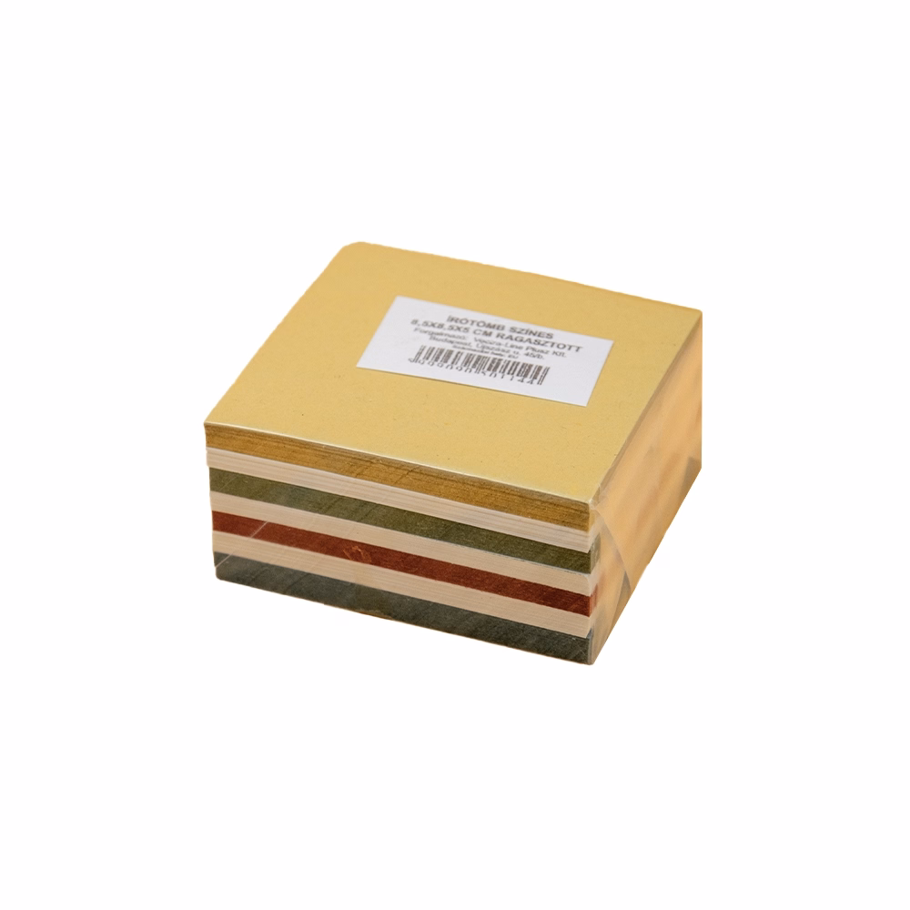 Kockatömb színes FORTUNA 8,5x8,5x5 cm ragasztott