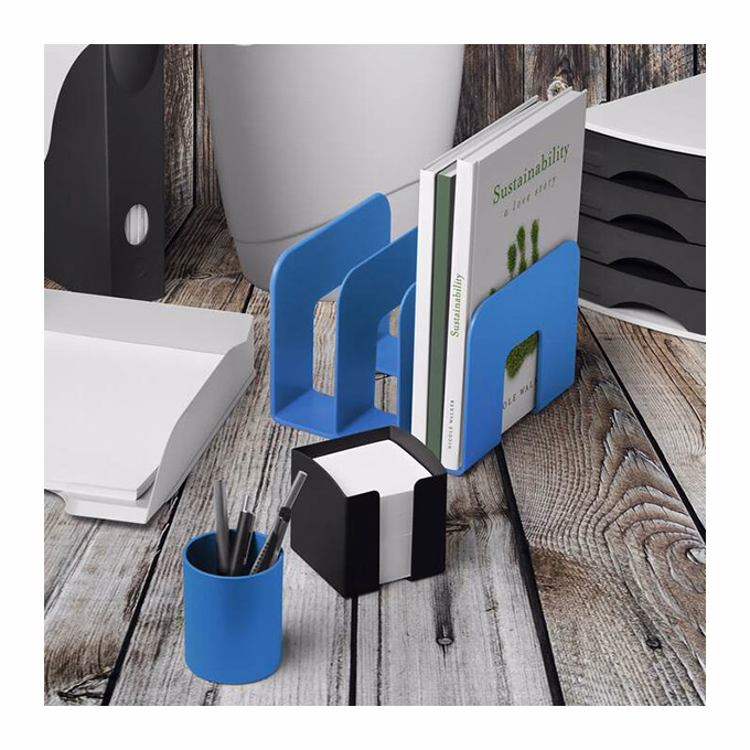 Kockatömbtartó DURABLE Eco műanyag 10x10 cm töltött fekete