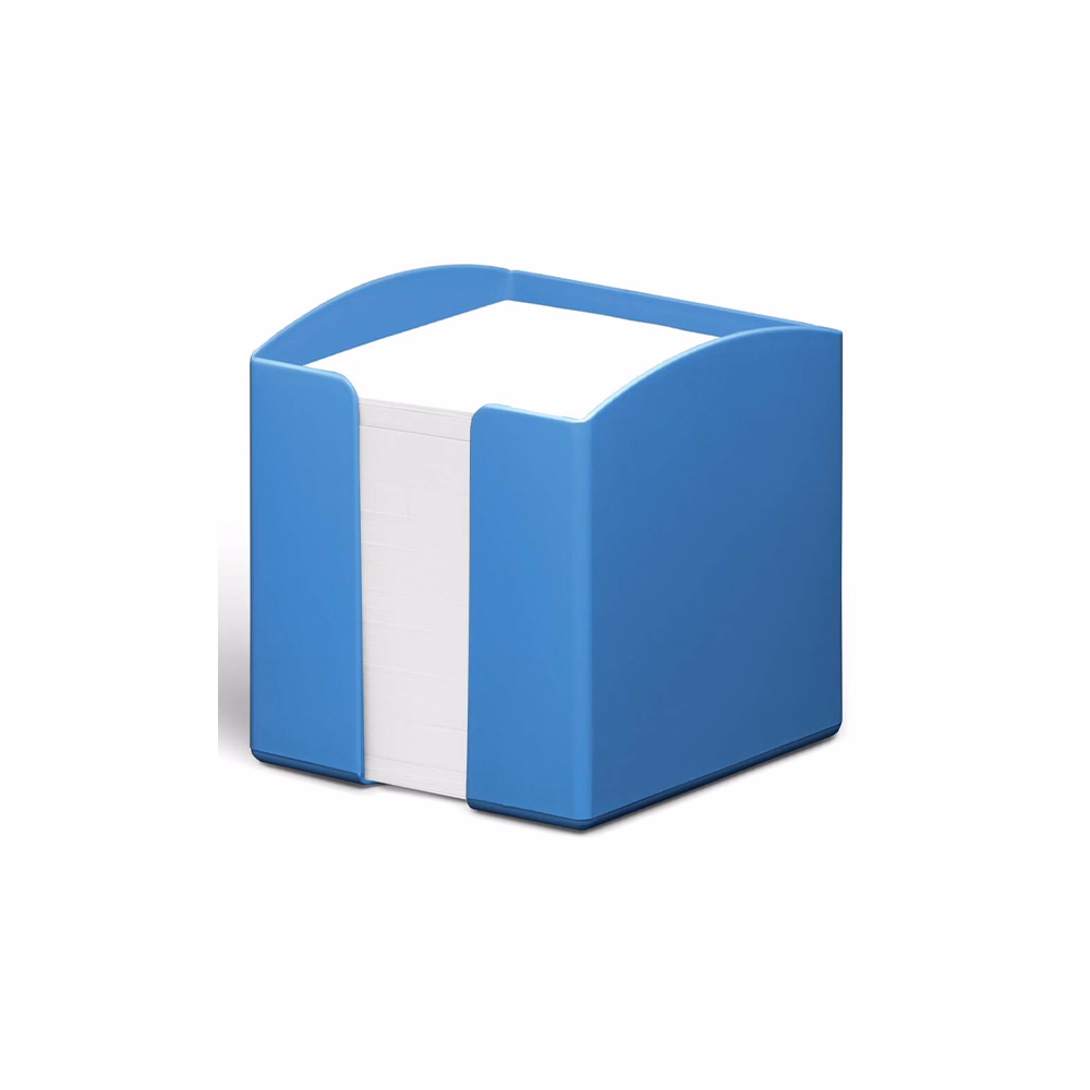 Kockatömbtartó DURABLE Eco műanyag 10x10 cm töltött kék