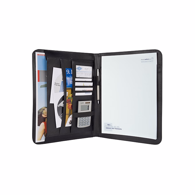 Konferencia mappa WEDO Elegance A/4 jegyzettel, zsebekkel tolltartóval