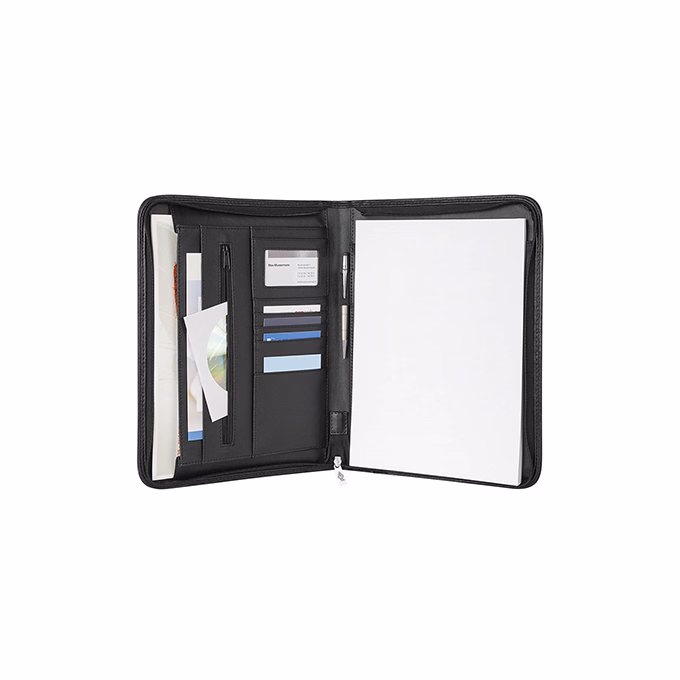 Konferencia mappa WEDO Elegance A/4 zip-záras jegyzettel zsebekkel tolltartóval