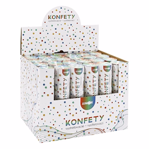 Konfetti ágyú JUNIOR 20 cm metál karika