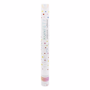 Konfetti ágyú JUNIOR 60 cm csillag mintás