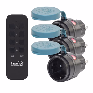 Konnektor HOME kültéri távirányítható 3 darabos