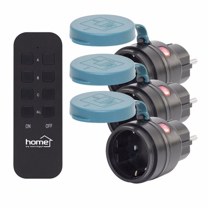 Konnektor HOME kültéri távirányítható 3 darabos