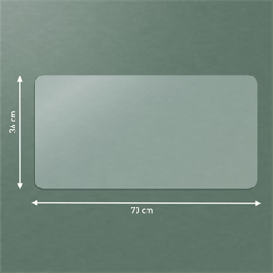 Könyökalátét LEITZ 36x70 cm nagyméretű átlátszó