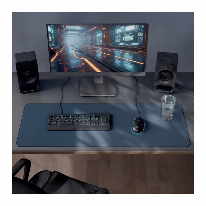 Könyökalátét LEITZ 40x100 cm gamer extra nagyméretű sötétszürke